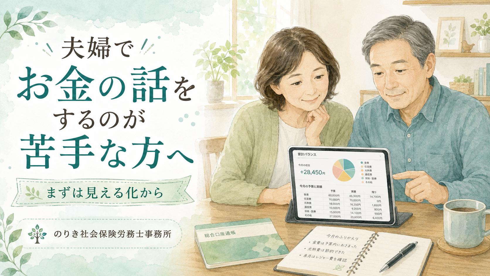 夫婦でお金の話をするのが苦手な方へ|まずは見える化から